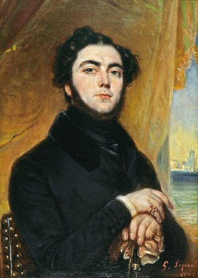 صورة للروائي يوجين سو 1804-1857 ، 1836. بواسطة فرانسوا غابرييل ليبول