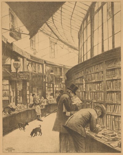 مكتبة Moens في Galerie Bortier في بروكسل بواسطة فرانسوا جيليارد