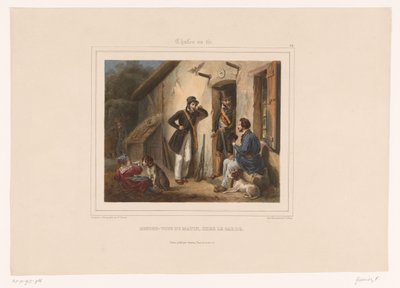 يلتقي الصيادون بحارس الطرائد في الصباح Rendezvous du matin، chez le garde (العنوان على الكائن) الصيادون بالبنادق (عنوان المسلسل) Chasses au Tir (عنوان المسلسل على الكائن) بواسطة هنري جنين