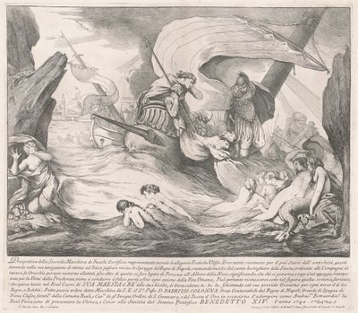 The Seconda Macchina للصين عام 1742: يوليسيس وحوريات الإنذار بواسطة فرانسوا هوتين