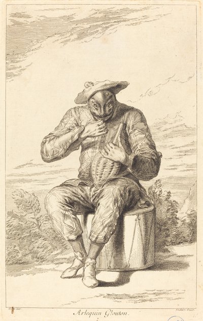 Harlequin Glutton بواسطة فرانسوا جولين بعد كلود جيلو