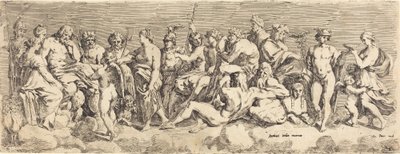 قبول Psyche في أولمبيا بواسطة François Perrier after Raphael
