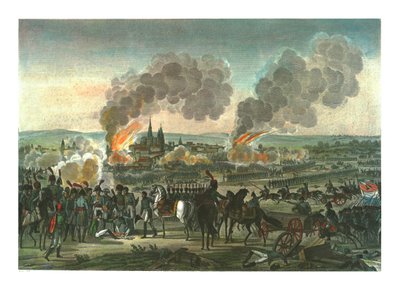 غزو راتسبون ، 23 أبريل 1809 ، c1850 بواسطة فرانسوا بيجوت