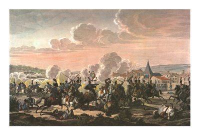 وفاة الأمير لويس بروسيا في معركة سالفيلد ، 10 أكتوبر 1806 ، c1850 بواسطة فرانسوا بيجوت