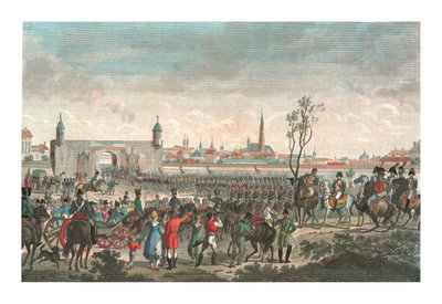 دخول الفرنسيين إلى فيينا ، 14 نوفمبر 1805 ، c1850 بواسطة فرانسوا بيجوت