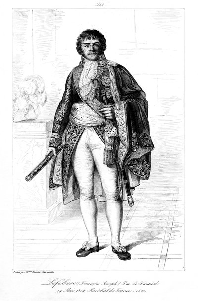 فرانسوا جوزيف Lefebvre 1755-1820 ، دوق دانزيج ، 1839. بواسطة فرانسوا بيجوت