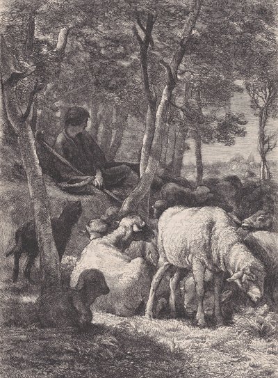 الراعي ، من Le Magasin Pittoresque ، كاليفورنيا. 1852. بواسطة فرانسوا روجيت