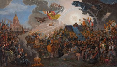 قصة عودة رماد نابليون ، 1840. بواسطة فرانسوا تريشوت