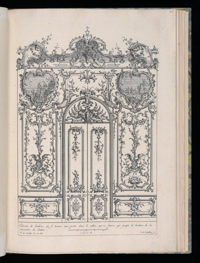 جدار بباب مزدوج ، Livre de Lambris (كتاب Wainscoting) بواسطة كارل ألبرت من ليسبيليز