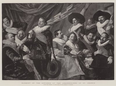 مأدبة ضباط Arquebusiers القديس جورج بواسطة Frans Hals