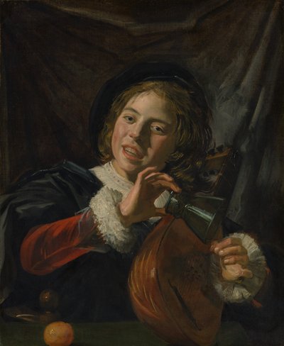 صبي مع العود ، كاليفورنيا. 1625. بواسطة فرانس هالس