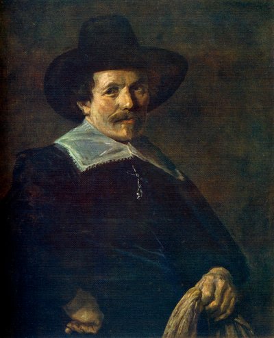 صورة لرجل يحمل قفازات ، c1645 ، 1912. بواسطة فرانس هالس