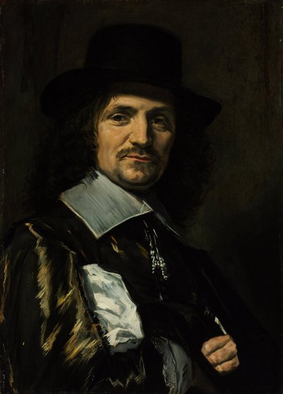 صورة للرسام جان أسلين (Asselijn ou Asselin) (1610-1652) - رسم فرانس الأول هالز (1581-1666) - 1650s - زيت على خشب - 64،5x46،3 - Szepmuveszeti Muzeum ، بودابست بواسطة فرانس هالس