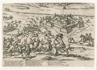 الاستيلاء على المعقل في Zutphen ، 1591 السلسلة 10: الأحداث الهولندية والأجنبية ، 1587-1612 (عنوان السلسلة) بواسطة فرانس هوغنبرغ (ورشة عمل)