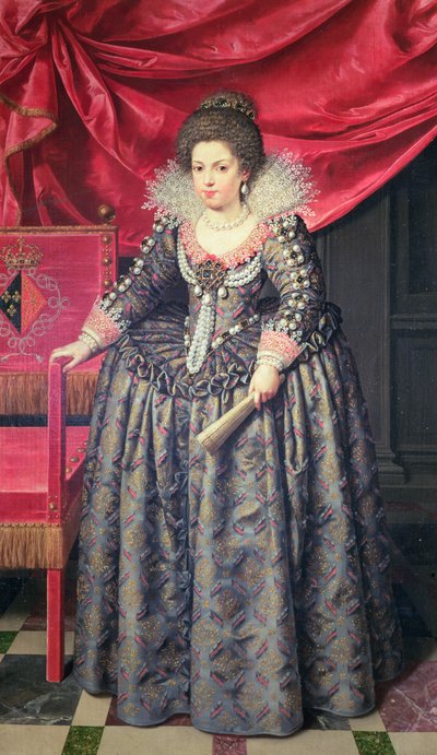 صورة إليزابيث الفرنسية (1602-44) ابنة هنري الرابع وماري دي ميديشي ، 1611 بواسطة Frans II Pourbus