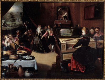 الطفل الضال في المحظيات لوحة لفرانس (فرانسوا (فرانز) بوربوس لعين (1545-1581) (ec.flam.) القرن السادس عشر متحف نيم للفنون الجميلة بواسطة فرانس بوربوس