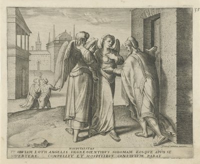 لوط والملاكان Hospitalitas (العنوان على الكائن) تاريخ لوط (عنوان المسلسل) بواسطة فرانس مينتون