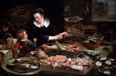 متجر تجار السمك ، c1616-1618. بواسطة فرانس سنايدر أو سنايدر
