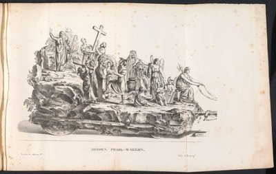 العائمة الثالثة في موكب القديس رومبوت ، 1825 Derden Prael-Waegen (العنوان على الكائن) بواسطة بورجراف