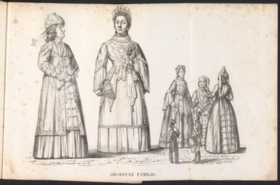شخصيات عملاقة في الموكب قبل Saint Rombout ، 1825 De Reuse Familie (العنوان على الكائن) بواسطة بورجراف