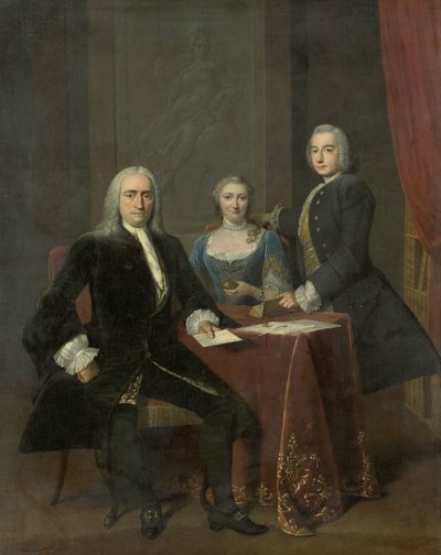 مجموعة العائلة في الداخل بواسطة Frans van der Mijn