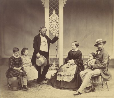 [صورة جماعية لستة أشخاص] ، 1850 - 60. بواسطة فرانز انطوان