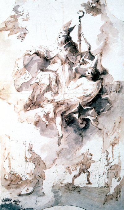 تتويج مجد القديس ستانيسلاس ، c1744-1796 بواسطة فرانز انطون مولبرتش