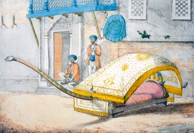 D'jehalledar ، أو سرير مغطى بأمام طويل للغاية ، 1799. بواسطة فرانز بالتازار سولفينز