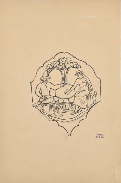 زوجان من الفلاحين (مجمعة من قطع الأثاث؟) بواسطة فرانز بارويج الاصغر أ.