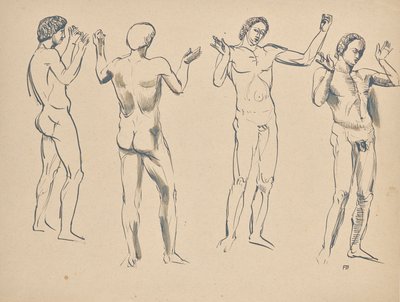 أربع اسكتشات للمتكلم بواسطة فرانز بارويج الاصغر أ.