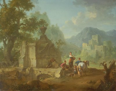 منظر ريفي ريفي ، القرن الثامن عشر بواسطة فرانز فيرغ