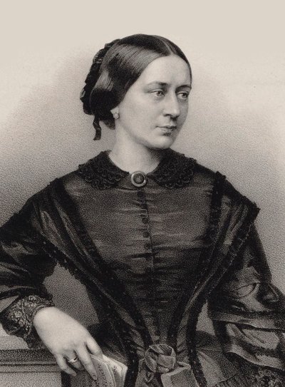 صورة لكلارا شومان 1819-1896 ، 1860. بواسطة فرانز هانفستاينجل