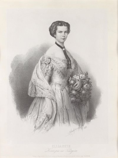 صورة الإمبراطورة إليزابيث من النمسا ، 1853. بواسطة فرانز هانفستاينجل