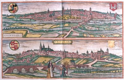 Eschwege and Fritzlar، Germany (نقش بواسطة فرانز هوجينبرغ
