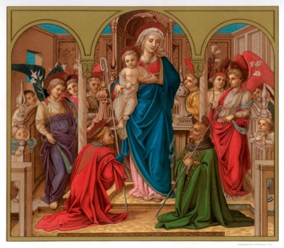 مادونا والطفل مع سانت فريديانوس وسانت أوغسطين ، 1437-1438 1870 بواسطة فرانز كيلرهوفن