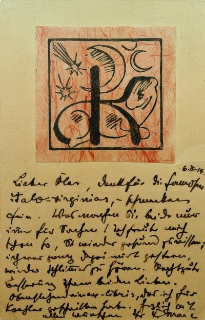 Exlibris Bernhard Koehler بواسطة فرانز مارك