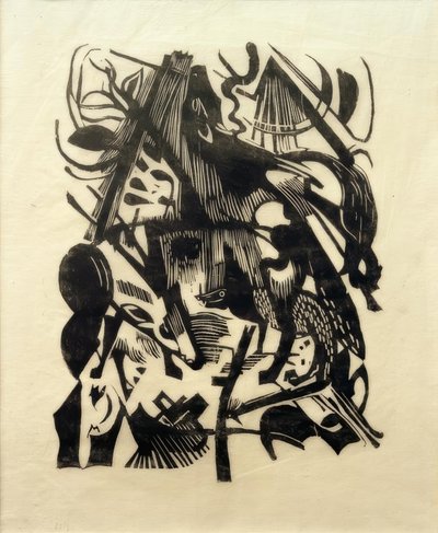ولادة الذئاب بواسطة فرانز مارك