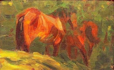 دراسة الحصان الصغير بواسطة فرانز مارك