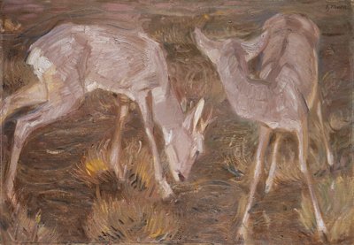 الغزلان عند الغسق بواسطة فرانز مارك