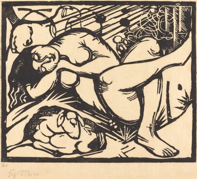 الراعية النائمة الراعية النائمة ، 1912. بواسطة فرانز مارك