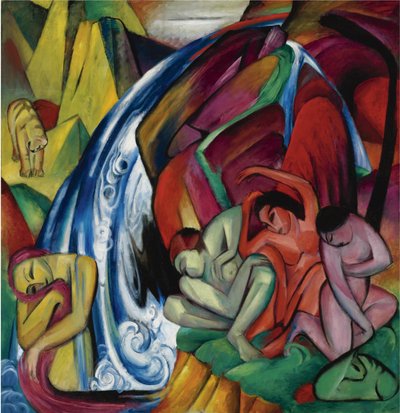 شلال النساء تحت شلال ، 1912 بواسطة فرانز مارك