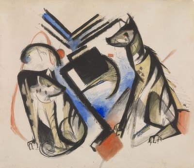 ذئاب. 1913 بواسطة فرانز مارك