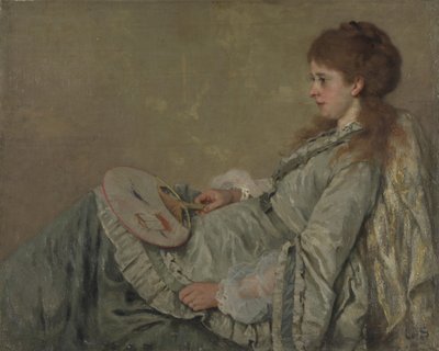 صورة زوجة الفنانين ، 1872-1873 بواسطة فرانز أوتو شولدير