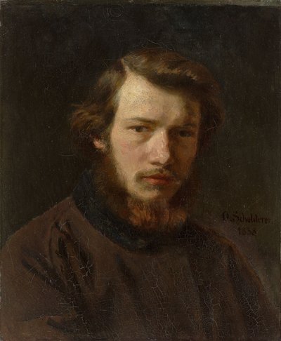 بورتريه ذاتي في سن 24 عام 1858. بواسطة فرانز أوتو شولدير