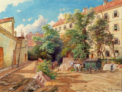 باحة سجن الشرطة في Theobaldgasse في فيينا بواسطة فرانز راينولد