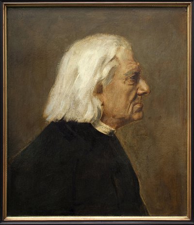 The composer Franz Liszt (1811-1886). Painting by Franz von Lenbach (1836-1904), oil on canvas بواسطة فرانز سيراف فون لينباخ