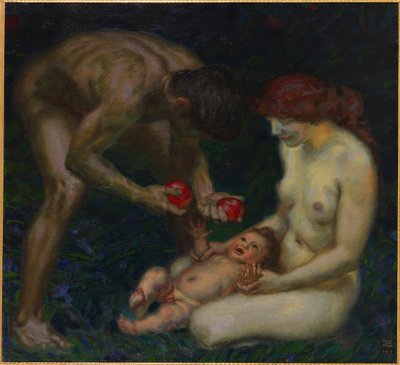 عائلة آدم وحواء ، 1912. بواسطة فرانز ستوك ريتر فون