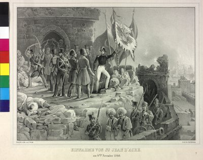 الاستيلاء على سان جان دكار في 4 نوفمبر 1840 (مطبوعة حجرية) بواسطة فرانز وولف