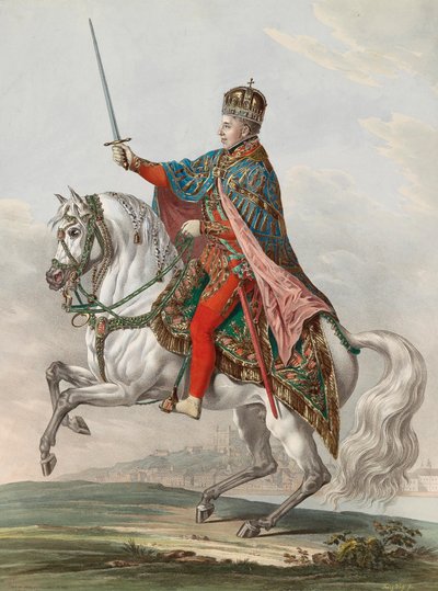 إمبراطور النمسا فرديناند الأول (1793-1875) ، ملك المجر. بواسطة فرانز وولف