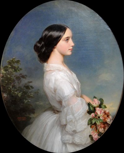 كارمن أغوادو ، دوقة مونتمورنسي ، 1860. بواسطة فرانز كزافييه وينترهالتر